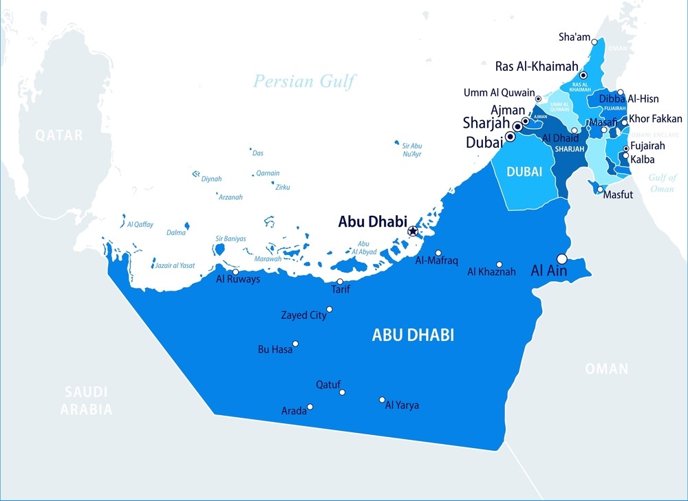 UAE Distribution Map